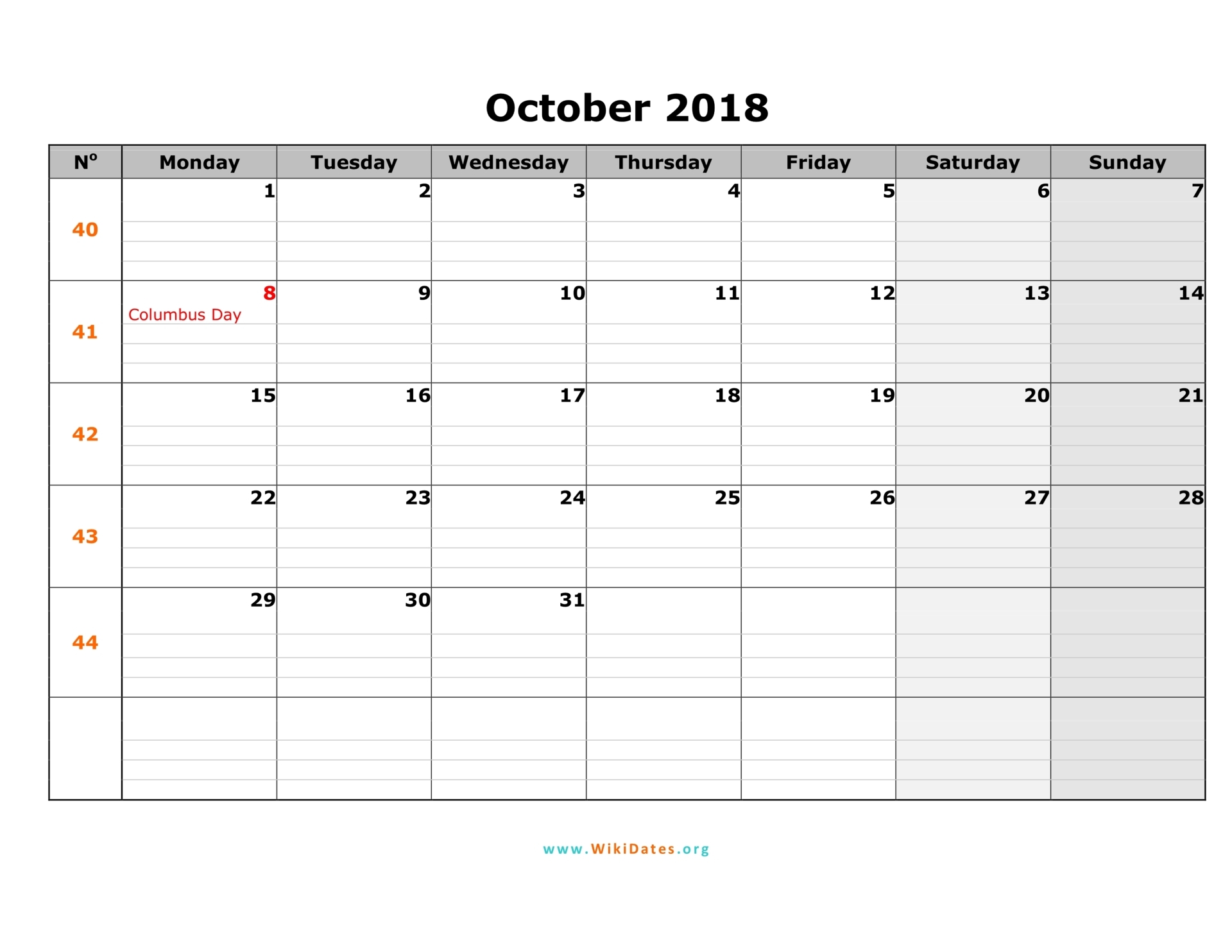 october-2018-calendar-wikidates