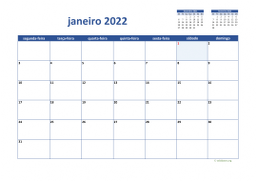 calendário mensal 2022 02