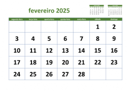 calendário 2025 03