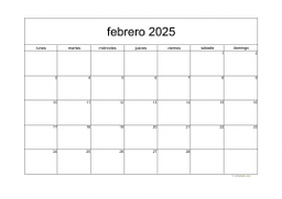 calendario febrero 2025 05