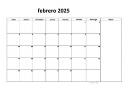 calendario febrero 2025 08