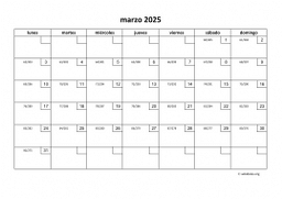 calendario marzo 2025 01