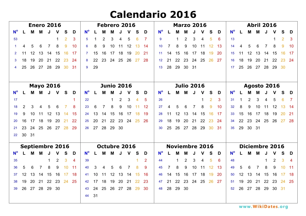 calendario 2016 03