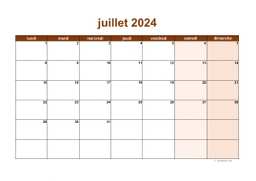 calendrier juillet 2024 06