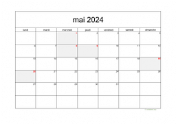 calendrier mai 2024 05
