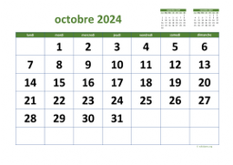 calendrier octobre 2024 03