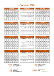 calendrier annuel 2028 07