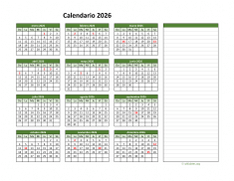 Calendario de México del 2026 01