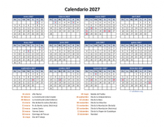 Calendario de México del 2027 05