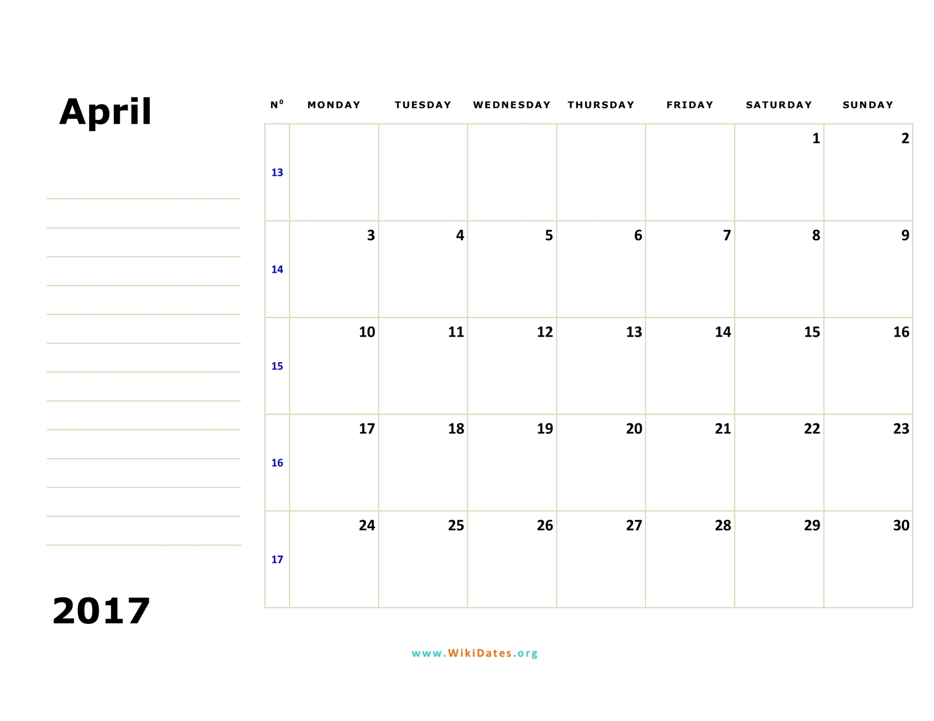 april-2017-calendar-wikidates