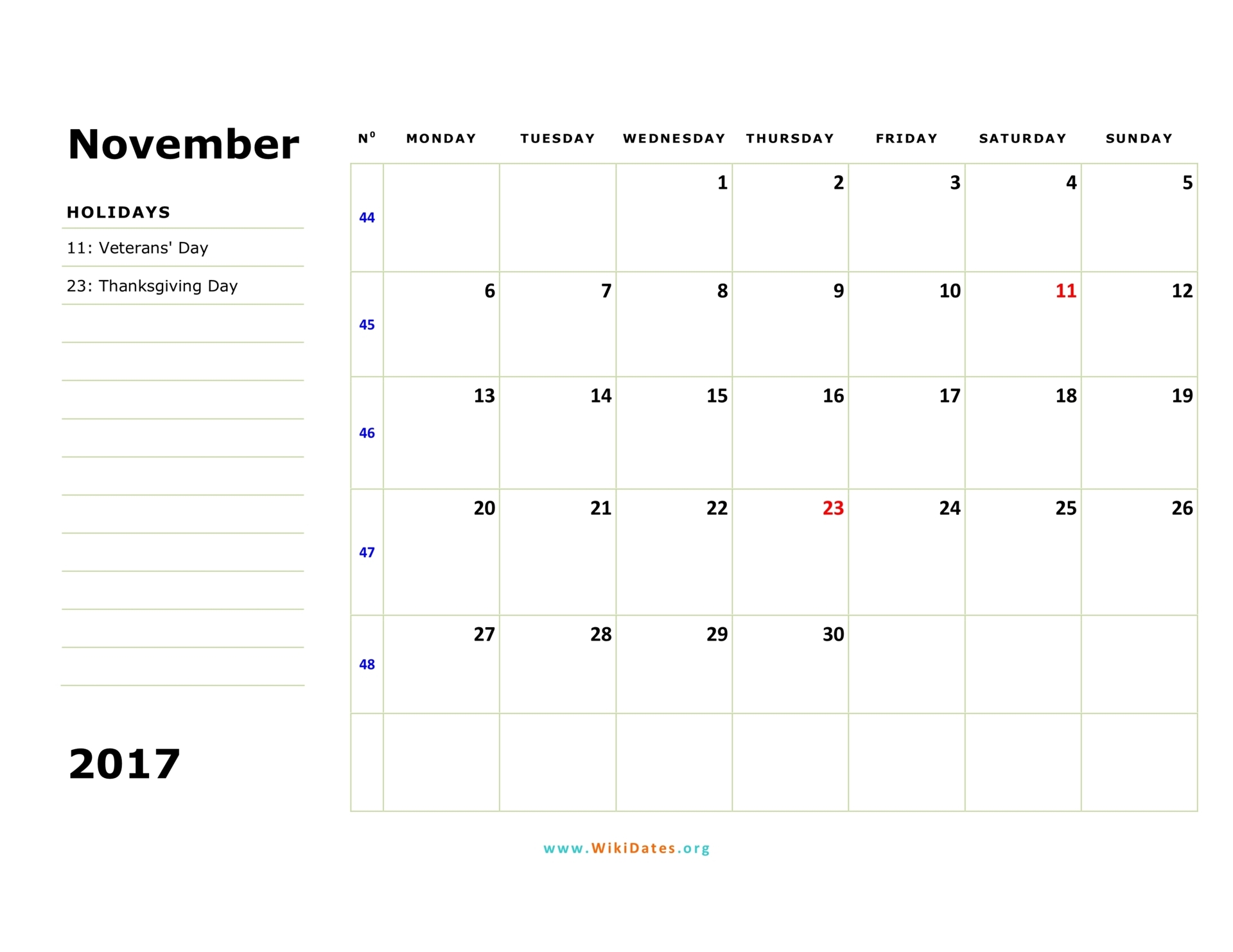 november 2017 calendar monday 02