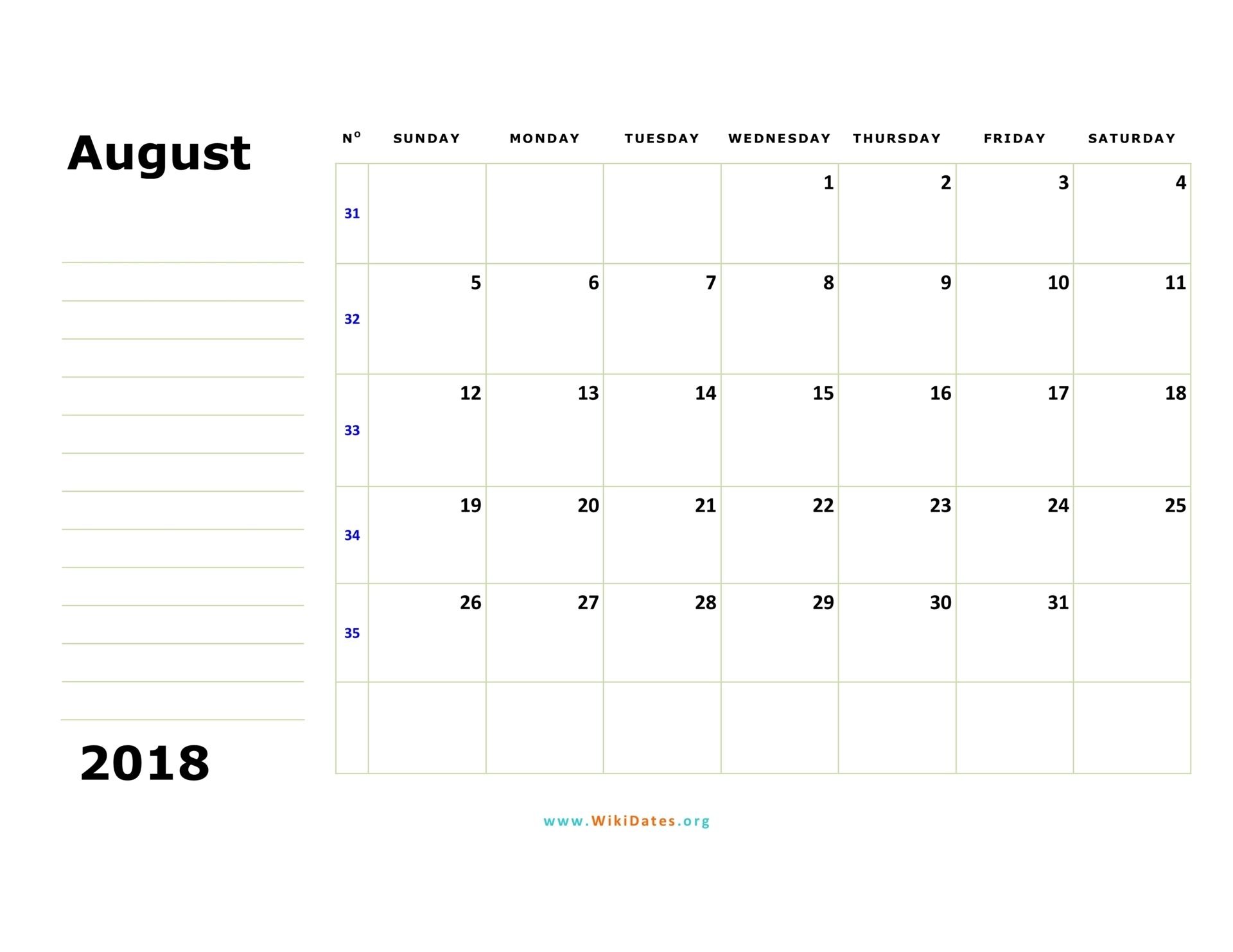 august-2018-calendar-wikidates