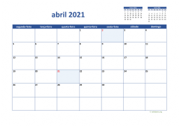 calendário 2021 02