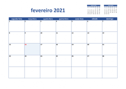 calendário 2021 02