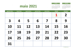 calendário 2021 03