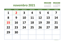 calendário 2021 03