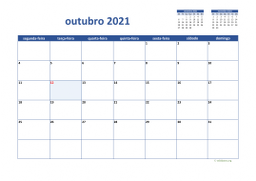 calendário 2021 02