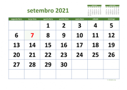 calendário 2021 03