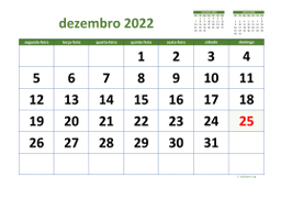 calendário 2022 03