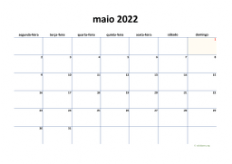 calendário 2022 04