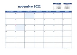 calendário 2022 02