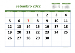 calendário 2022 03