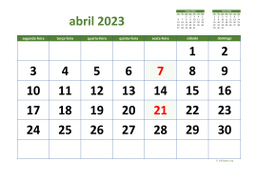 calendário 2023 03