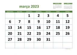 calendário 2023 03