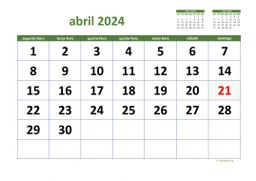 calendário 2024 03