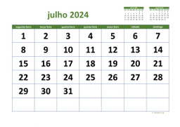 calendário 2024 03