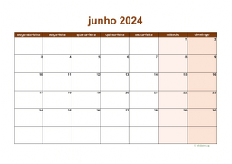 calendário 2024 06