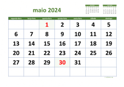 calendário 2024 03