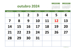 calendário 2024 03