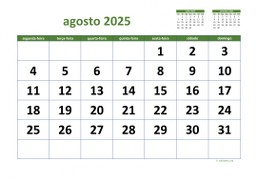 calendário 2025 03