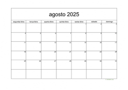 calendário 2025 05