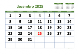 calendário 2025 03