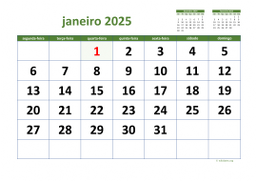 calendário 2025 03