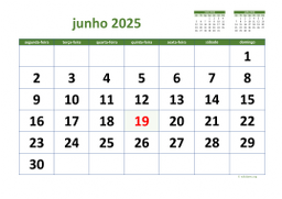 calendário 2025 03