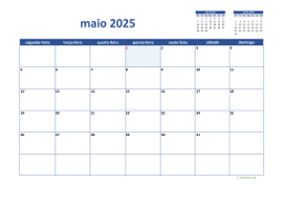 calendário 2025 02