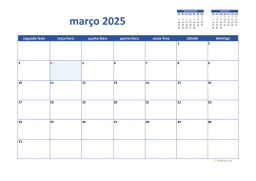 calendário 2025 02