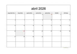 calendário 2026 05