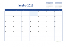 calendário mensal 2026 02