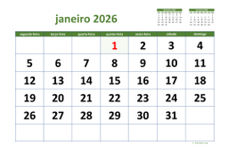 calendário mensal 2026 03