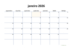 calendário mensal 2026 04