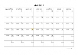 calendário 2027 01