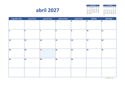 calendário 2027 02