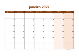calendário mensal 2027 06