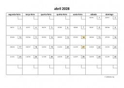 calendário 2028 01