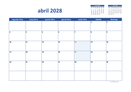 calendário 2028 02
