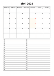 calendário 2028 07